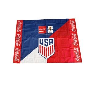 FIFA World Cup 2026 Soccer Futbol Coca-Cola Team USA Flag / Cape / Wrap - NEW